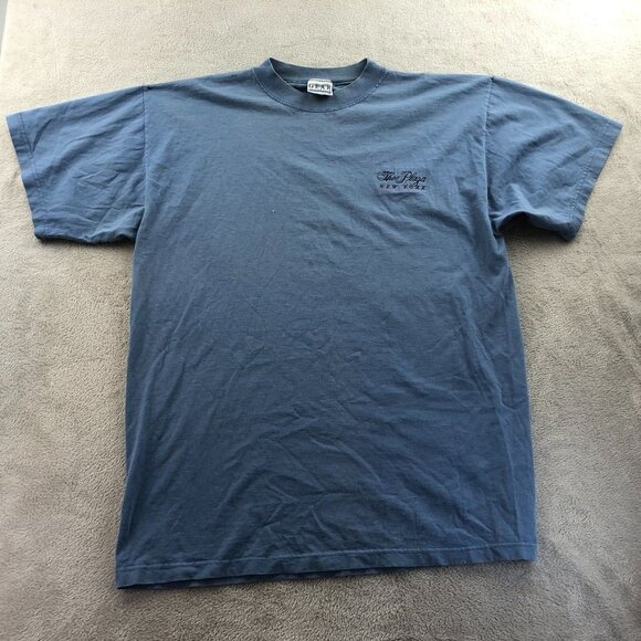 The Plaza New York T-Shirt Large Short Sleeve Casual Blue - Picture 8 of 9